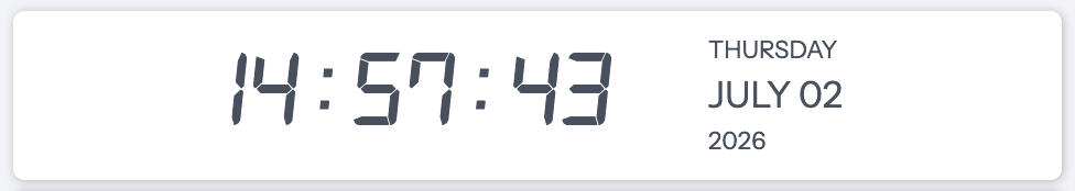 Adminix clock module