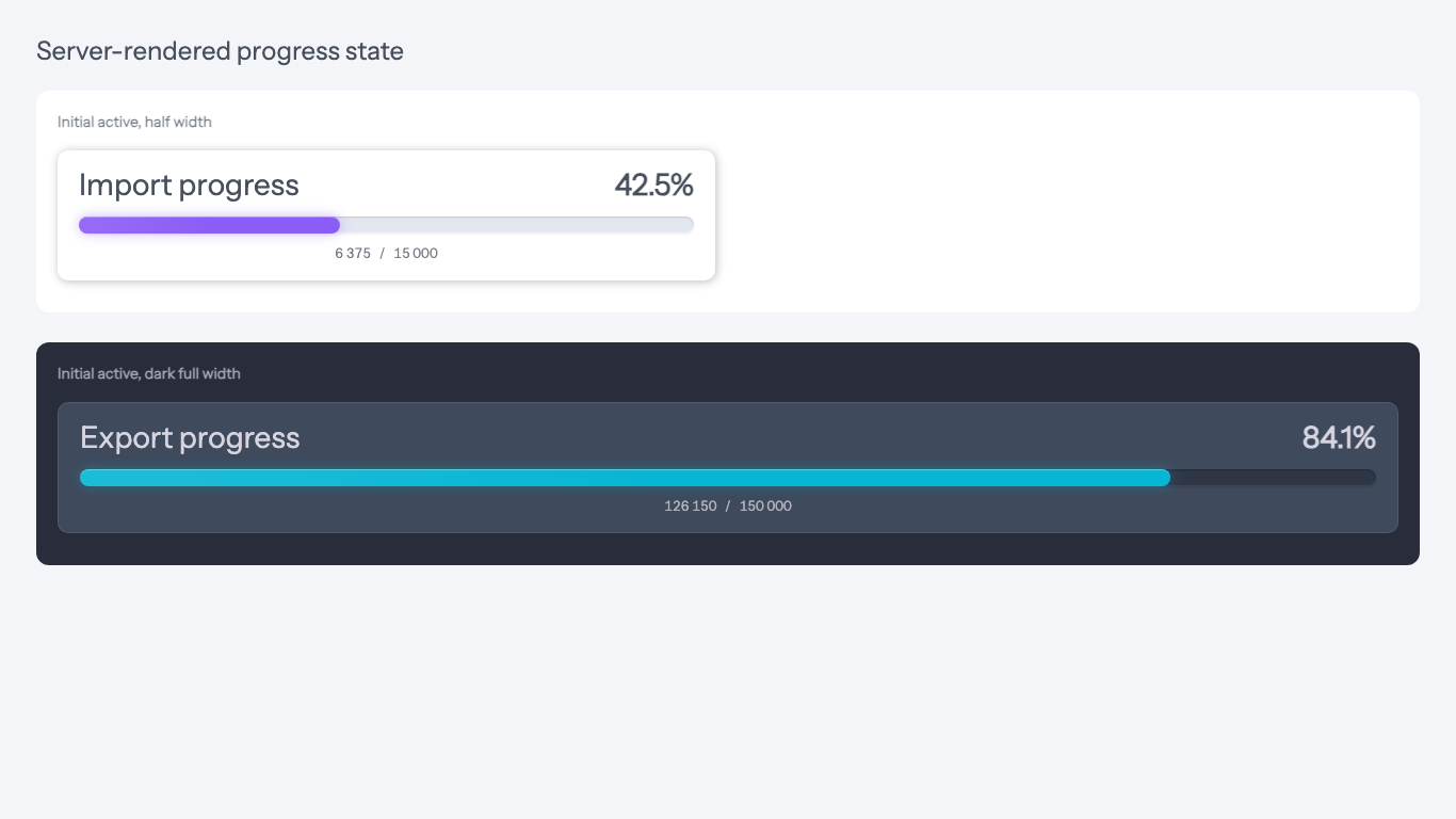 Progress bar module